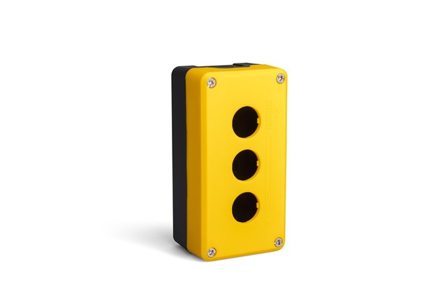 P Series Plastic 3 Holes EMPTY Yellow-Black Control Box